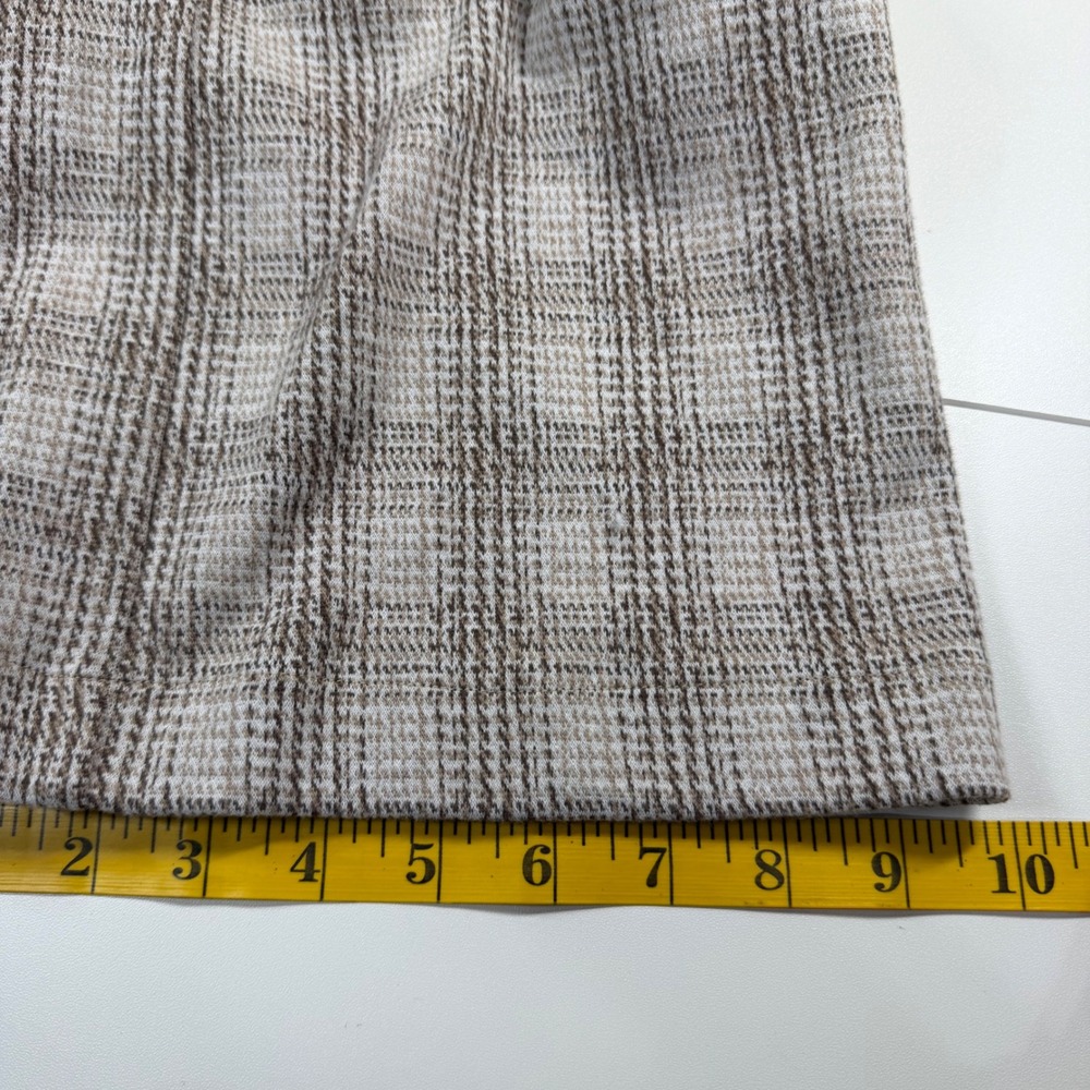 Truth by Republic Wide Leg Pants Womens Small Taupe Glen Plaid NWT - Picture 12 of 12